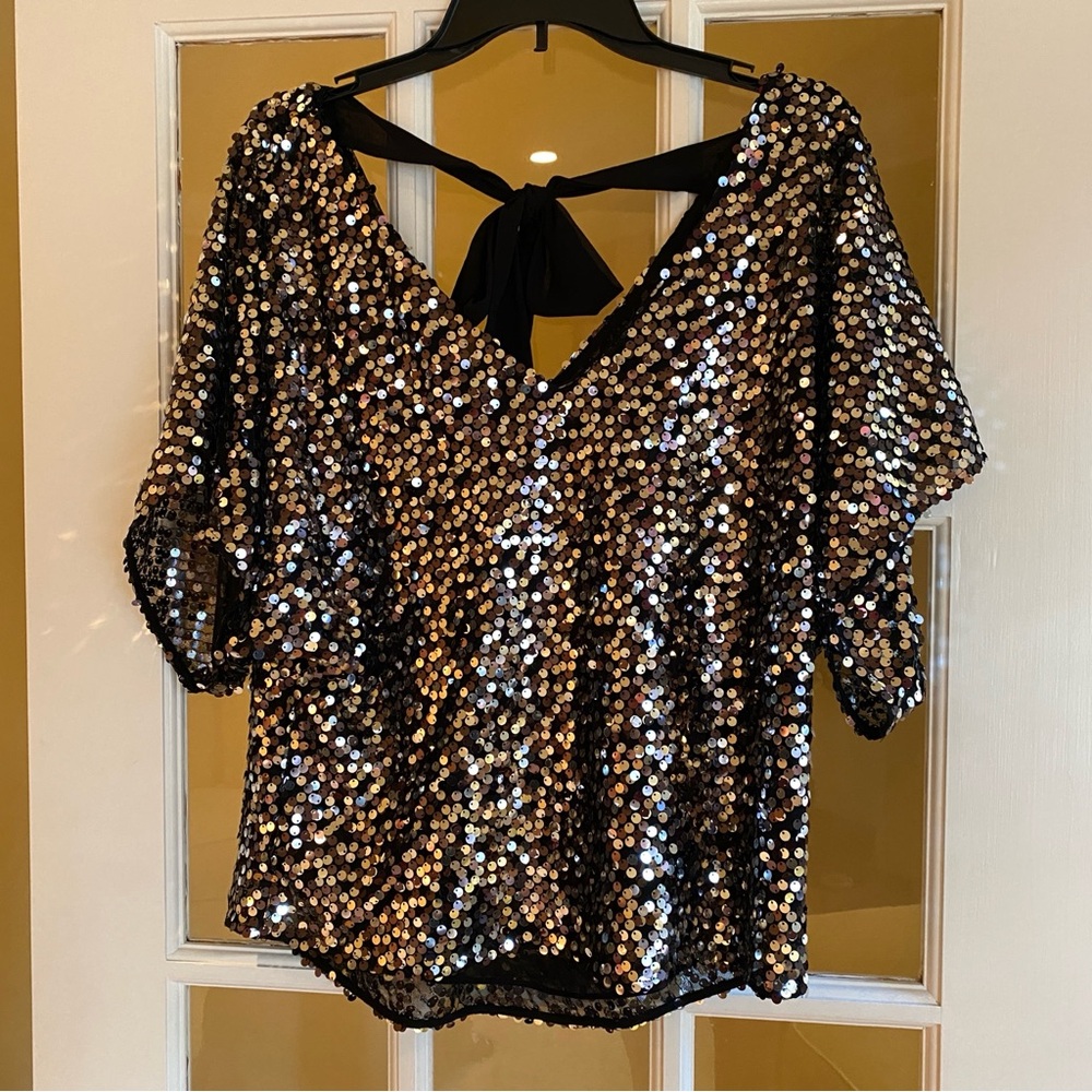 WHBM Sequin Party Top